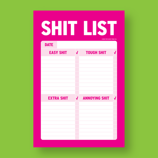 Shit List To-Do List